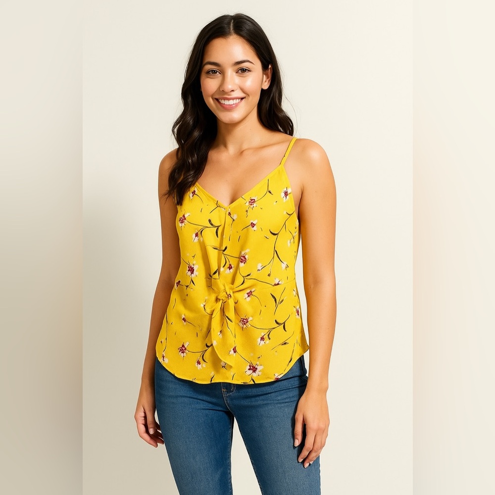 Gibson Yellow Floral Top
